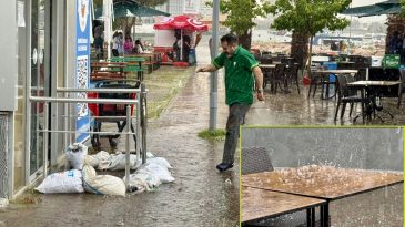 İzmir’de Güneşli Hava Yerini Dolu ve Sağanağa Bıraktı