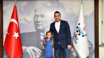 Başkan Yıldız, ‘Rüzgarın Kızı’ Güneş Pürmüs ile Buluştu