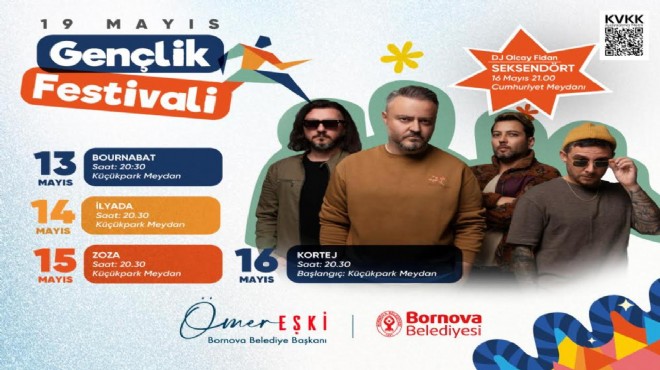 Bornova, Gençlik Festivali’ni bekliyor