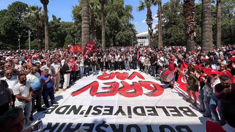 DİSK ve Tugay ‘TİS’ Gündemiyle Bir Arada: İlerleme Olmazsa Grev Halayı Devam Eder!