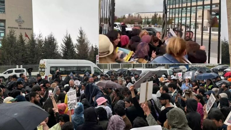 Hayvan Hakları Savunucuları AYM Önünde Protesto: Arbede Yaşandı