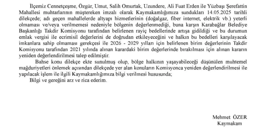 Muhtarların Başvurusu