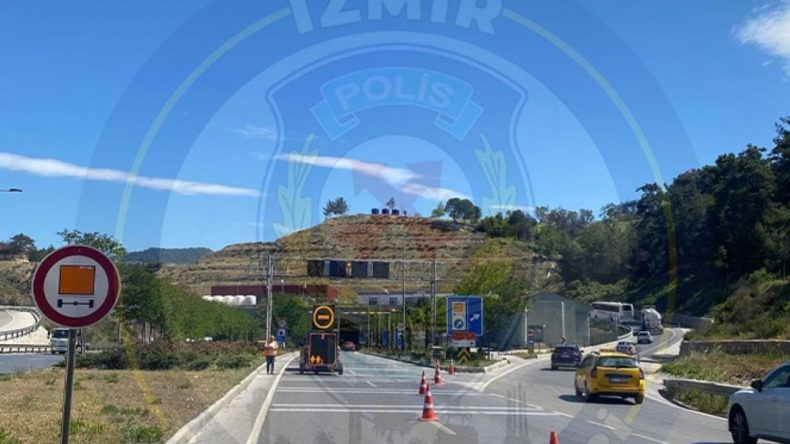 İzmir-Manisa Karayolunda Sabuncubeli Tüneli bakım çalışması başladı: Trafik eski yoldan veriliyor
