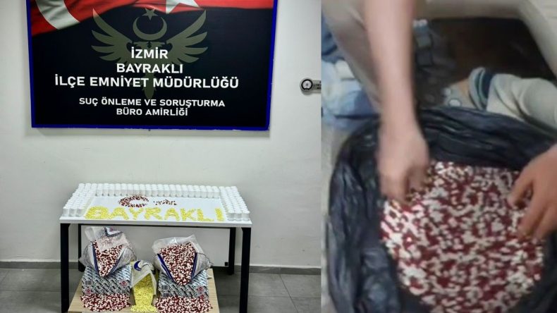 İzmir’de On Binlerce Sentetik Hap Ele Geçirildi