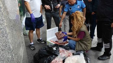 İzmir’den Otobüsle Gönderilen 300 Kilogram Çöp Torbasındaki Et Bulundu