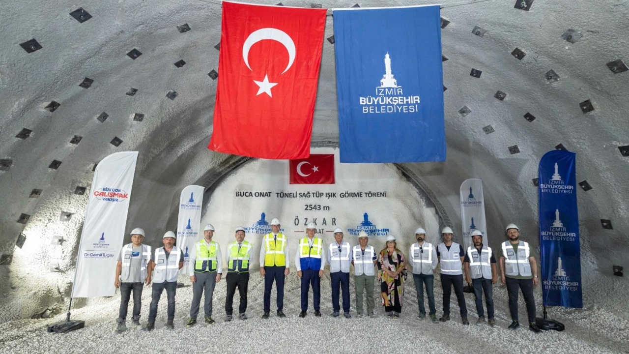 Onat Tüneli çalışma görüntüsü