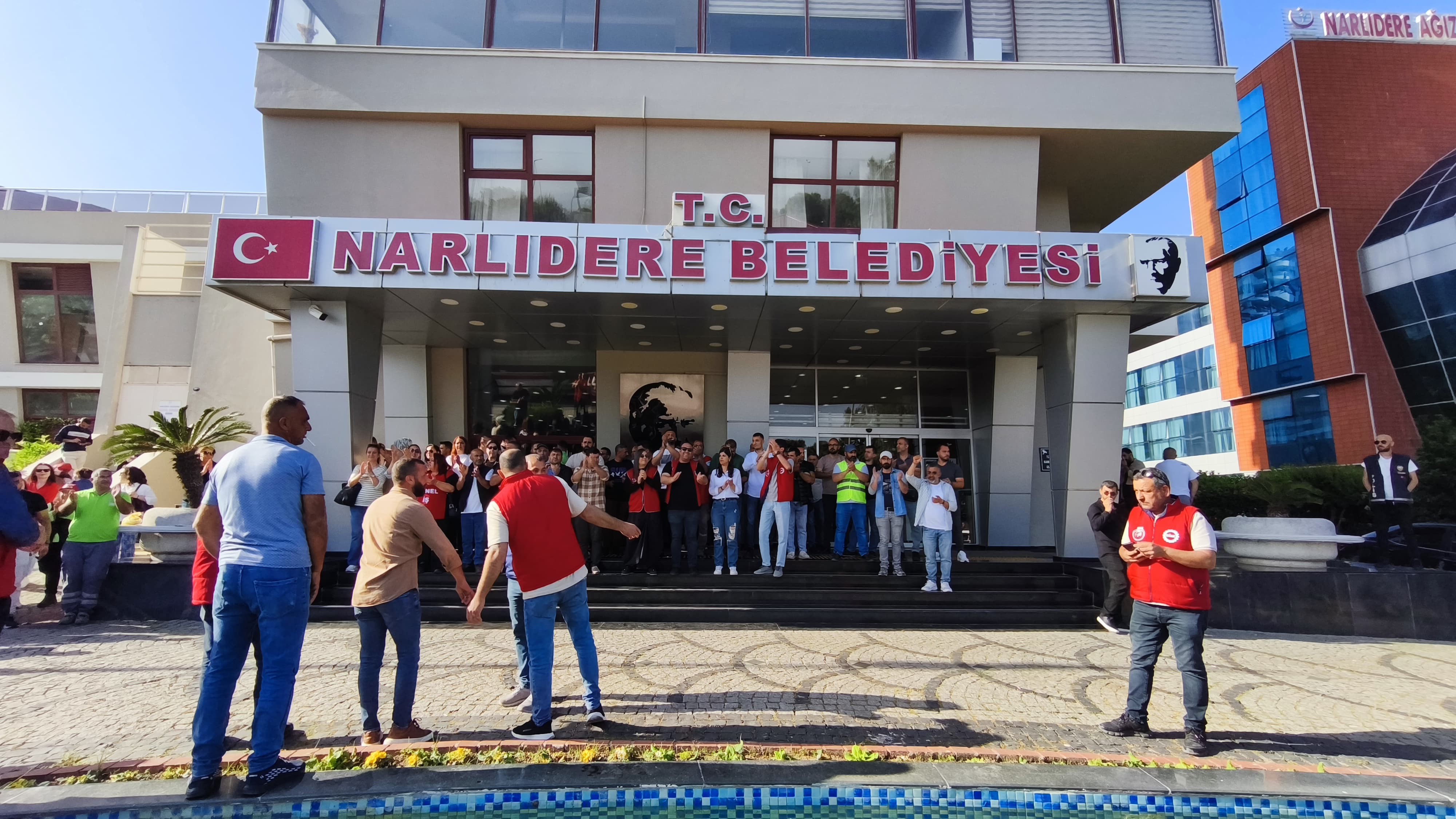 NAR-BEL Grev Pankartı