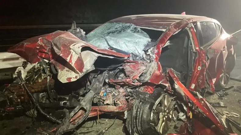 Otoyolda Feci Kaza: 4 Hayatını Kaybetti, 1 Yaralı