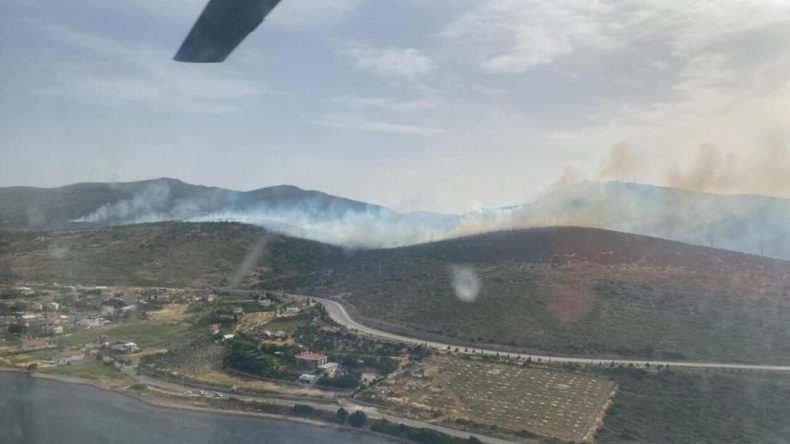Urla’da Makilik Alanda Yangın Kontrol Altına Alındı