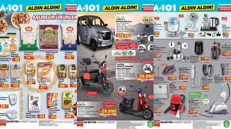 A101'e Dondurma Makinesi Geliyor: 26 Haziran Perşembe Kataloğunda Neler Var?