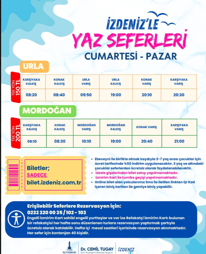 İZDENİZ Seferleri