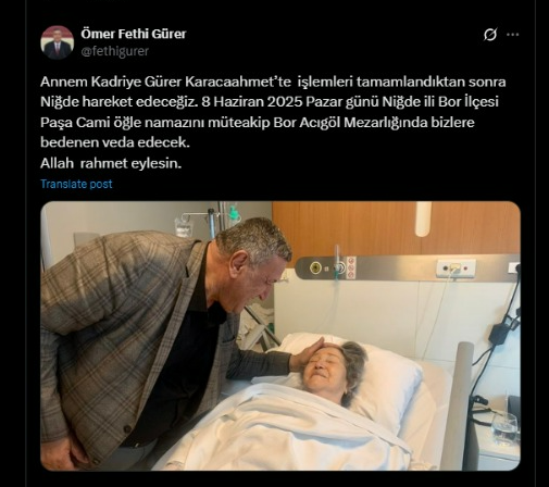 Ömer Fethi Gürer ve Annesi Kadriye Gürer
