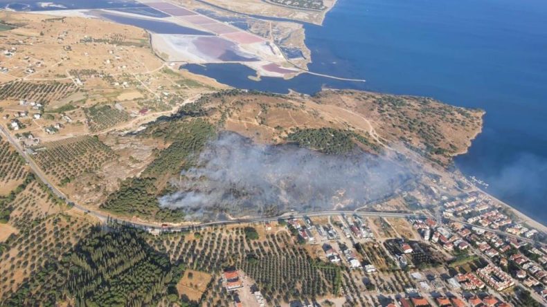 İzmir’de Korkutan Yangın: Müdahale Başladı