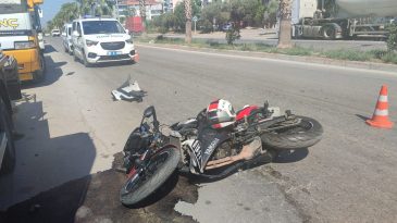 İzmir’de Korkutucu Kaza: Otomobil ve Motosiklet Çarpıştı, 1 Yaralı