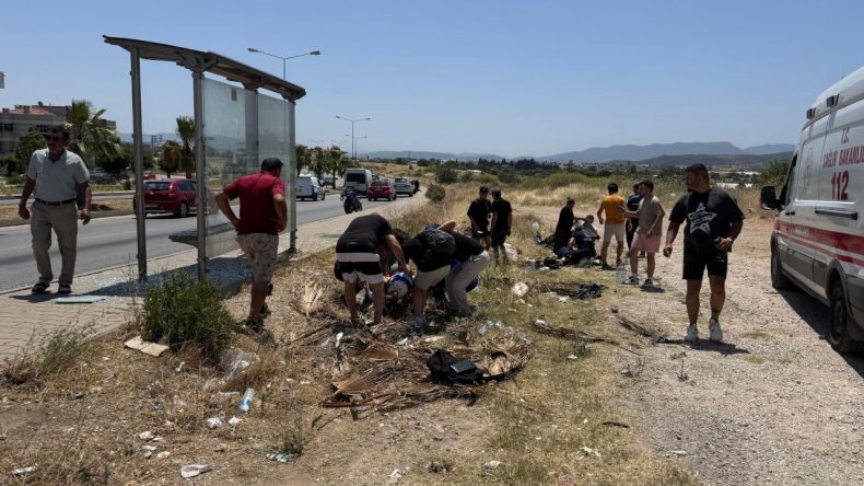 İzmir’de Motosiklet Durağa Daldı: 2 Yaralı