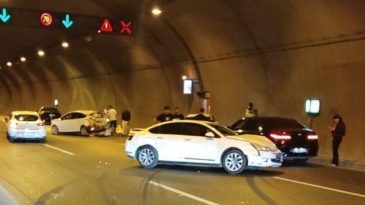İzmir’de Tünelde Zincirleme Kaza: Trafik Durma Noktasına Geldi