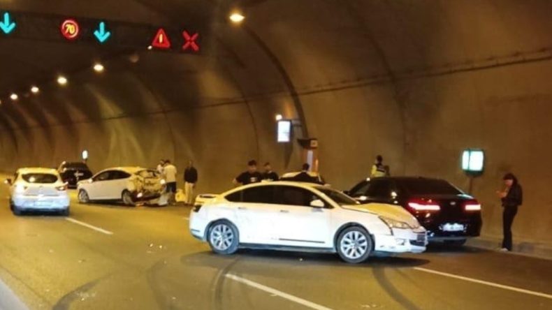 İzmir’de Tünelde Zincirleme Kaza: Trafik Durma Noktasına Geldi