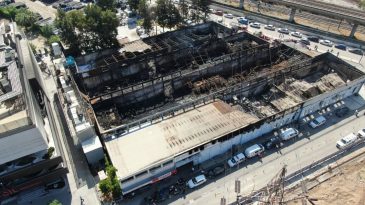 İzmir’de Yangın Sonrası Bilanço Havadan Görüntülendi