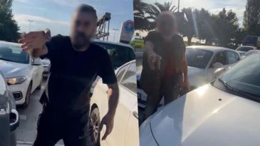 Maganda iş başında: Trafikte kadın sürücüye saldırdı