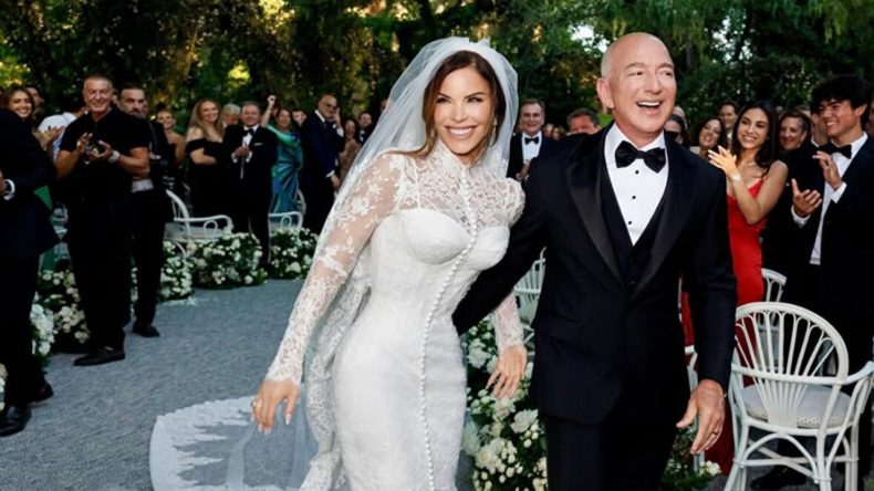 Protesto Gölgesinde Düğün: Jeff Bezos ve Lauren Sanchez Evlendi