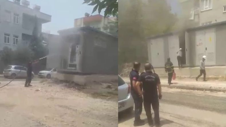 42 Derecelik Sıcak Hava Elektrik Trafosunda Yangın Çıkardı