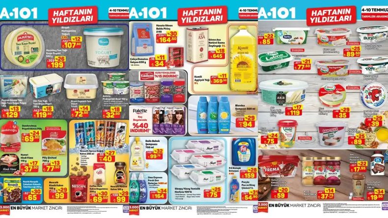 A101 Haftanın Yıldızları Kataloğu Duyuruldu: 10 Temmuz'a Kadar İndirimli Ürünler Raflarda