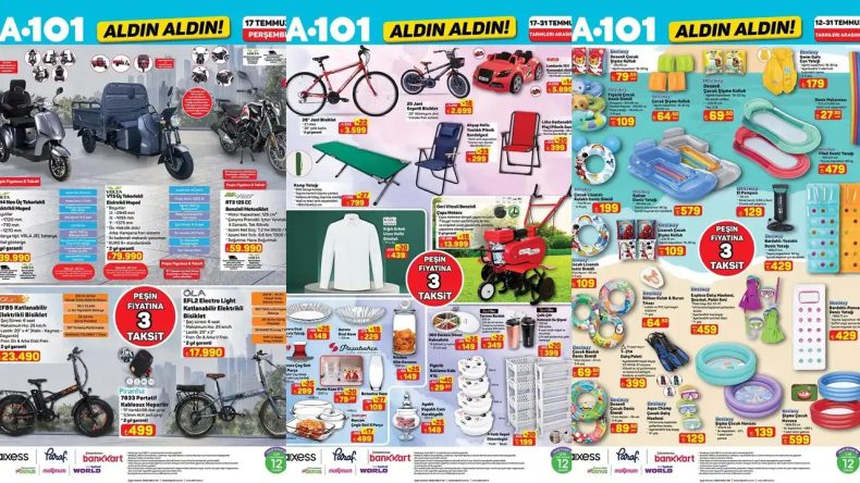 A101 Yeni Ürünlerle Geliyor: 17 Temmuz'dan İtibaren Bisiklet ve Motosikletler Raflarda!