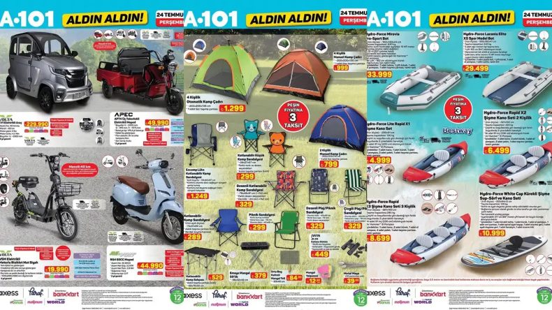 A101'e Şişme Kano Geliyor: 24 Temmuz Aktüel Kataloğu