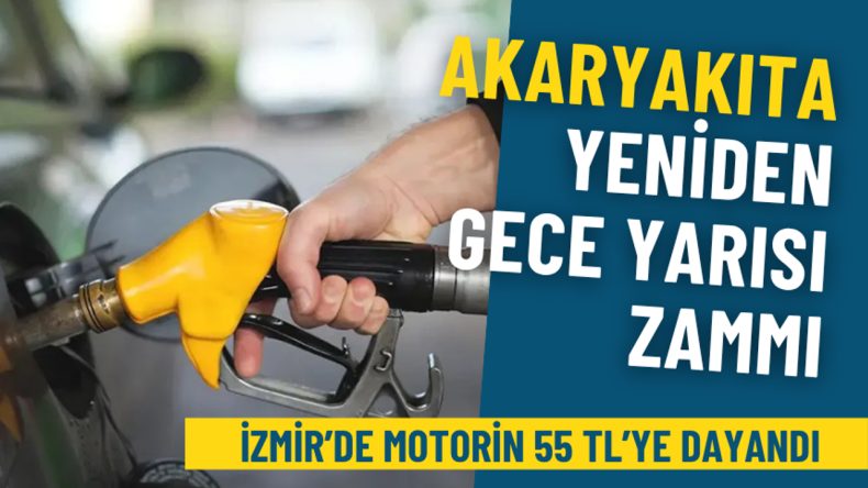 Akaryakıta Gece Yarısı Zam: İzmir'de Motorin 55 TL'yi Aştı