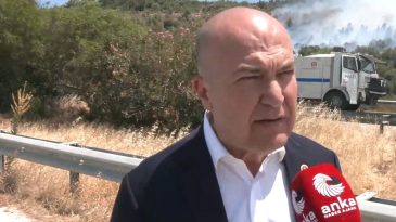 &Ccedil;eşme Yangını Hakkında Murat Bakan'dan A&ccedil;ıklamalar