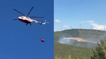 &Ccedil;eşme'de Orman Yangını: Havadan ve Karadan M&uuml;cadele S&uuml;r&uuml;yor!
