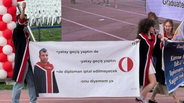 Gelenek S&uuml;r&uuml;yor: ODT&Uuml; &Ouml;ğrencilerinden Yine Dikkat &Ccedil;eken Pankartlar