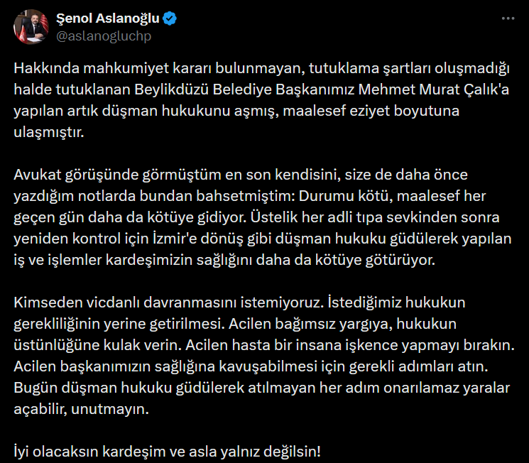 CHP'li Aslanoğlu Açıklama