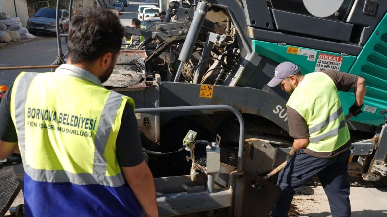 İzmir Bornova’da Asfalt ve Beton Seferberliği Başladı