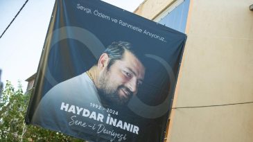 İzmir B&uuml;y&uuml;kşehir'de Anma T&ouml;reni: Haydar İnanır Unutulmadı