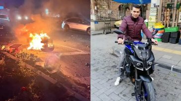 İzmir'de Kaza: Motosiklet Alevler İ&ccedil;inde Kaldı, S&uuml;r&uuml;c&uuml; Hayatını Kaybetti