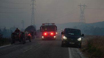İzmir'de S&ouml;nd&uuml;r&uuml;lemeyen Yangın: Otoyol Trafiğe Kapatıldı!