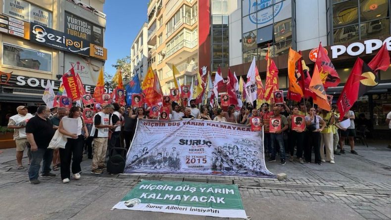 İzmir’de Suruç Katliamı'nın 10. Yılında Adalet Talebi Yenilendi: Failler Değil Adalet Arayanlar Yargılandı