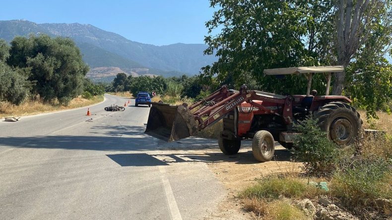 İzmir’de Traktörle Çarpışan Motosiklet Sürücüsü Hayatını Kaybetti