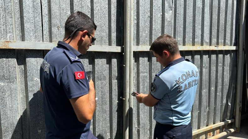 Konak'ta Sıkı Denetim: Kaçak Hurda Depoları Yeniden Mühürlendi