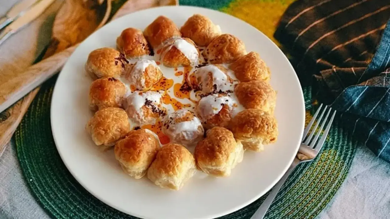 Fırınlanmış Milföy Mantısı