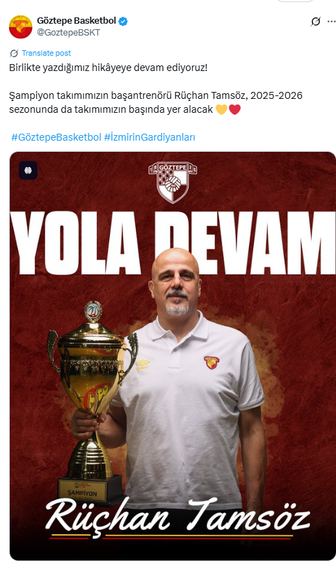 Rüçhan Tamsöz Göztepe Basketbol