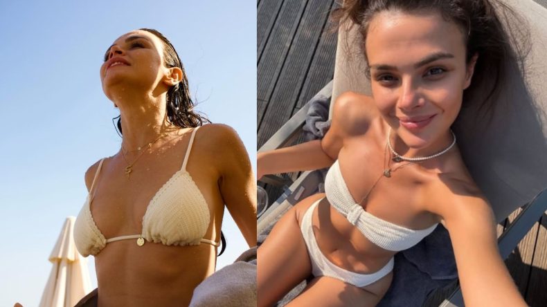 Sinem Ünsal cesur tatil pozlarıyla gündemde: Sosyal medyayı ikiye böldü