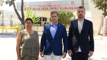 Y&uuml;cel, Duman ve Fı&ccedil;ı Buca Cezaevi'nde Soyer ile Aslanoğlu'nu Ziyaret Etti