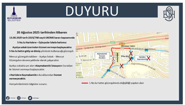 5 No.lu ESHOT Hattı Yenileme Görseli