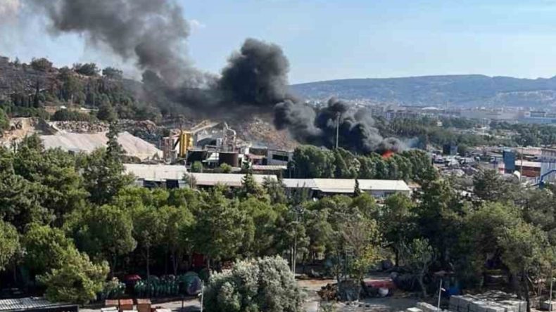 Buca'da Yangın Olayı: Katı Atık Merkezinde Alevler Yükseldi!