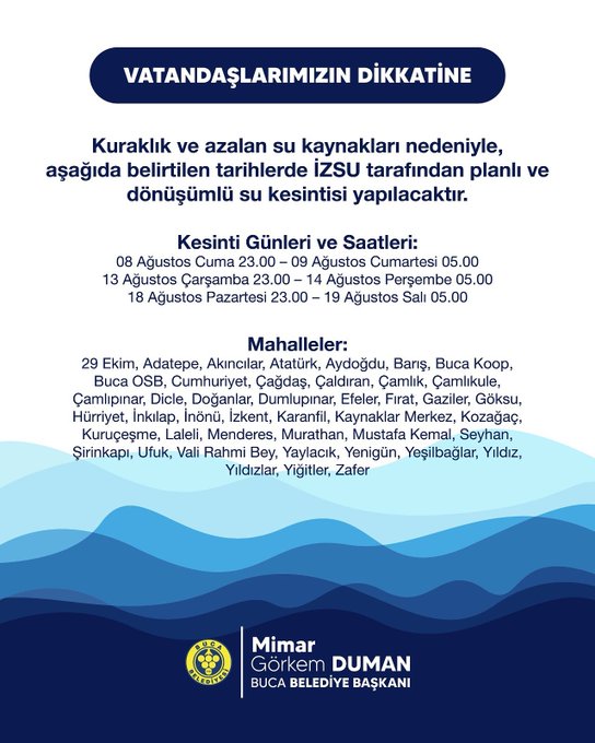 Buca Su Kesintisi
