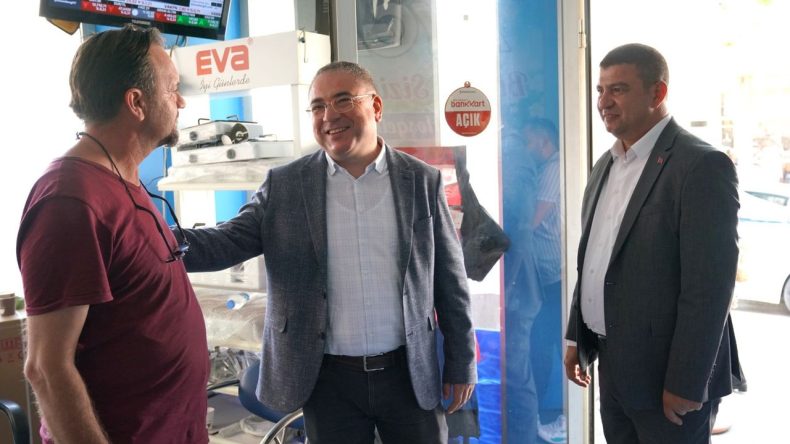 CHP Heyeti Tire'de Esnaf ve Üreticilerle Buluştu