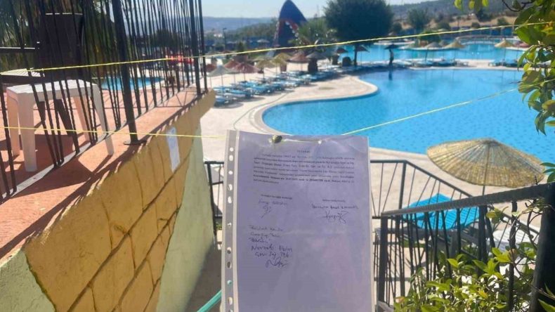 Karabağlar’da mühürlenen belediye havuzu gizlice kullanıma açıldı!