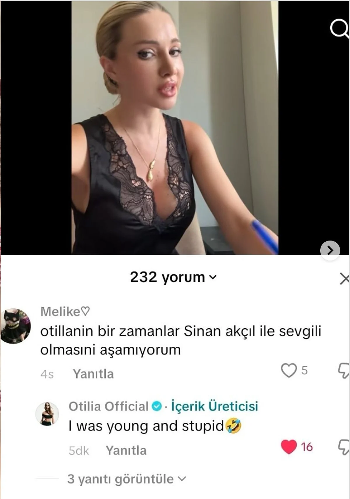 Otilia ve Sinan Akçıl İlişkisi
